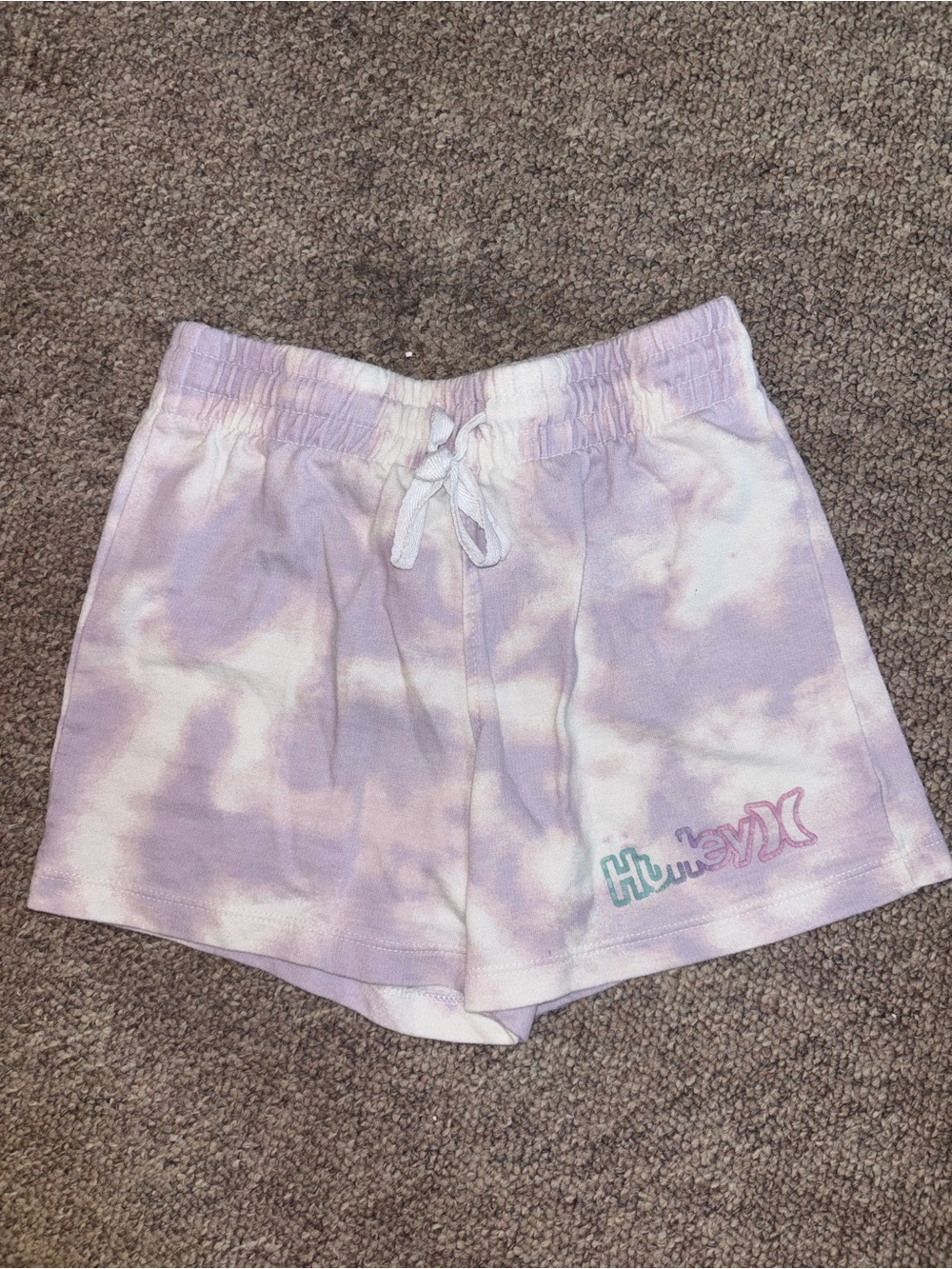 Hurley Lavender Tie-Dye Kids Shorts